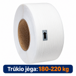 Polipropileninė PP ri&scaron;imo juosta 15x0,8x1500m/ 200 balta