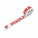 FRAGILE lipni juosta SOLVENT 48mm&times;66m &ndash; trapioms siuntoms