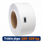 Polipropileninė PP ri&scaron;imo juosta 19x0,9x1100m/ 200 balta