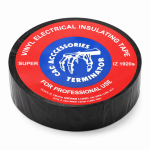 PVC izoliacinė juosta laidams ir kabeliams 19x0.13x20m, juoda