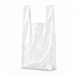 HDPE pirkinių mai&scaron;ai 40/8x70 (20mik) balti, 1000vnt.