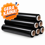 Pakavimo plėvelė 500mm/17mik/200m juoda