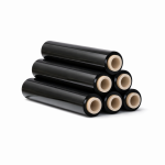 Pakavimo plėvelė 450mm/17mik/200m juoda