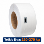 Polipropileninė PP ri&scaron;imo juosta 16x0,6x2000m/ 200 balta