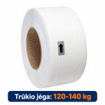 Polipropileninė PP ri&scaron;imo juosta 12 x 0,55 x 3000m/200 balta
