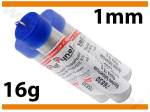 Lydmetalio viela tūtelėje &ndash; &Oslash;1,0 mm | 16 g | Sn60Pb40, su fliusu (76830)