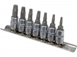 Sraigtiniai i&scaron;traukikliai | 6,3 mm (1/4") / 10 mm (3/8") | pažeistam T-Star (Torx) T10 - T40 | 7 vnt. (YT-04581)