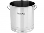 Nerūdijančio plieno kibiras | sustiprintas dugnas | 12 l (YG-00650)