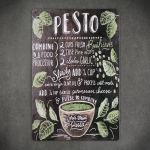 Dekoratyvinė metalinė lentelė PESTO RECIPE