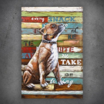 3D metalinis atvaizdas LOFT NATURE DOG 80x120 cm