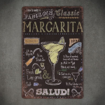 RETRO MARGARITA dekoratyvinė metalinė lentelė