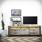 Pramoninio stiliaus televizoriaus staliukas FACTORY PINE 3