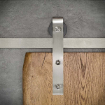 Sieninė kreipiančioji vienvėrėms durims i&scaron; nerūdijančio plieno OLD GLASSED