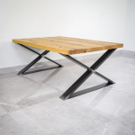 Metalinė stalo koja TYPU X 80x45 cm, lakuotas plienas