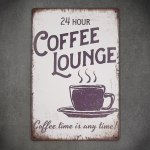 Dekoratyvinė metalinė lentelė COFFEE LOUNGEE