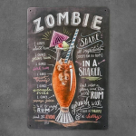 Metalinė dekoratyvinė plok&scaron;tė ZOMBIE
