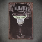 Dekoratyvinė metalinė lentelė PALM MARGARITA