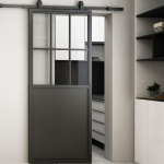 Stiklinės stumdomos durys MODENA 90x210 skaidrus