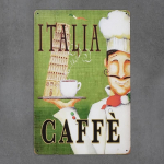 Dekoratyvinė metalinė plok&scaron;tė ITALIA CAFFE
