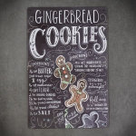 Dekoratyvinė metalinė plok&scaron;telė FOOD COOKIES