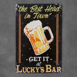 Metalinė dekoratyvinė plok&scaron;tė LUCKY's BAR