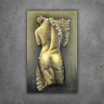 3D metalinis vaizdas GOLDEN ACT 60x100 cm