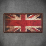 Dekoratyvinė metalinė lentelė FLAG GB 2