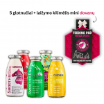 Smoothie glotnučių MIX rinkinys + laižymo kilimėlis dovanų