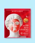 Mary & May Veido kaukė su vegani&scaron;ku kolagenu ir žen&scaron;eniu Vegan Collagen Red Ginseng Mask - 30 g / 1 vnt