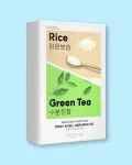 Missha Lak&scaron;tinės veido kaukės su ryžių ir žaliosios arbatos ekstraktais Airy Fit Sheet Mask 10 (Rice 5 + Green Tea 5) - 19 g * 10 vnt