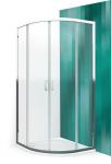 Pusapvalė du&scaron;o kabina LLR2/900, R 550, prof. brillant, stikl. transparent, regul. 876-898 mm