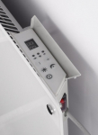 Stiklinis panelinis &scaron;ildytuvas Mill Glass su WIFI, 1200W, baltas