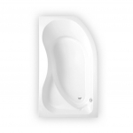 Asimetrinė vonia Activa P 160 x 90 cm, de&scaron;ininė