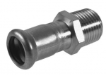 Nerūd. plieno KAN-therm Inox pres. jungtis 28 x 3/4", su i&scaron;. sriegiu