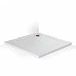 Du&scaron;o padėklas Flat Stone Effect 80x90x5 cm, balta spalva