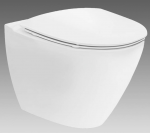 Pakabinamas unitazas Inspira Art Rimfree, be keraminio apvado, baltas