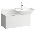 Praustuvo spintelė INO 355x780x350 mm su 1 stalč., praustuvui 8.1330.1/2, matinė balta