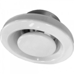 Metalinis difuzorius EVSC skand. oro i&scaron;traukimui d125mm su tvirt. žiedu