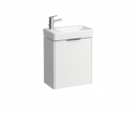 Praustuvo spintelė PRO S 470x265x530mm su durų vyriais de&scaron;inėje, praustuvui 8.1595.4, balta matinė