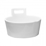 Praustuvas-dubuo ART Džber (Tub) 410 mm, su neuždaromu d.v., baltu keramikiniu dangt., baltas