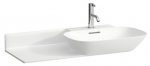 Praustuvas INO 900x450 mm su lentyna kairėje, 1 skyle mai&scaron;yt., Saphir Keramik, LCC, baltas