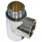 Chromuotas tri&scaron;akis 1/2" gyvatukui su sandarinimo žiedu (tinka naudoti su tenu)