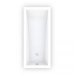 Akrilinė vonia Roth Kubic Neo Slim 170x75 cm, balta