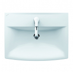 Praustuvas PRO NORDIC 50x36, su 1 anga mai&scaron;ytuvui, baltas