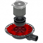 TECEdrainpoint S 112 horizontalus trapo kompl.,ypač plok&scaron;čias su membranine kvapo užsklanda ,rėmelis NP