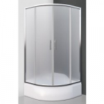 Du&scaron;o kabina Portland Neo 80x80x165 profilis brillant, stiklas matinis