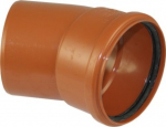 Lauko kanaliz. PVC alkūnė 110/30&deg;