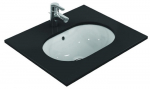 Po stalvir&scaron;iu montuojamas praustuvas Ideal Standard Connect Oval, 55x38x17,5 cm, baltas