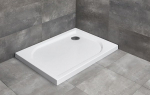 Akrilinis du&scaron;o padėklas Radaway Delos D 90x75 cm, baltas