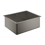 Grohe nerūdijančio plieno plautuvė K700 U 60-S, 544x444 mm, montuojama i&scaron; apačios, matinis grafitas